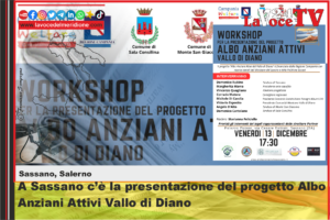 A Sassano c’è la presentazione del progetto Albo Anziani Attivi Vallo di Diano