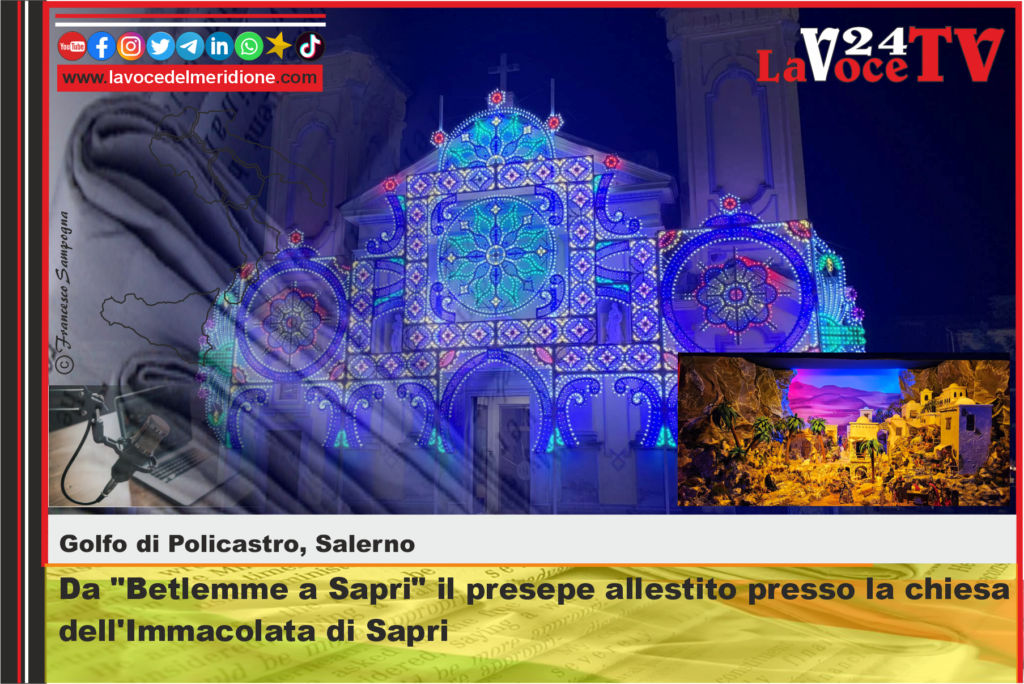 Da Betlemme a Sapri il presepe allestito presso la chiesa dell'Immacolata di Sapri