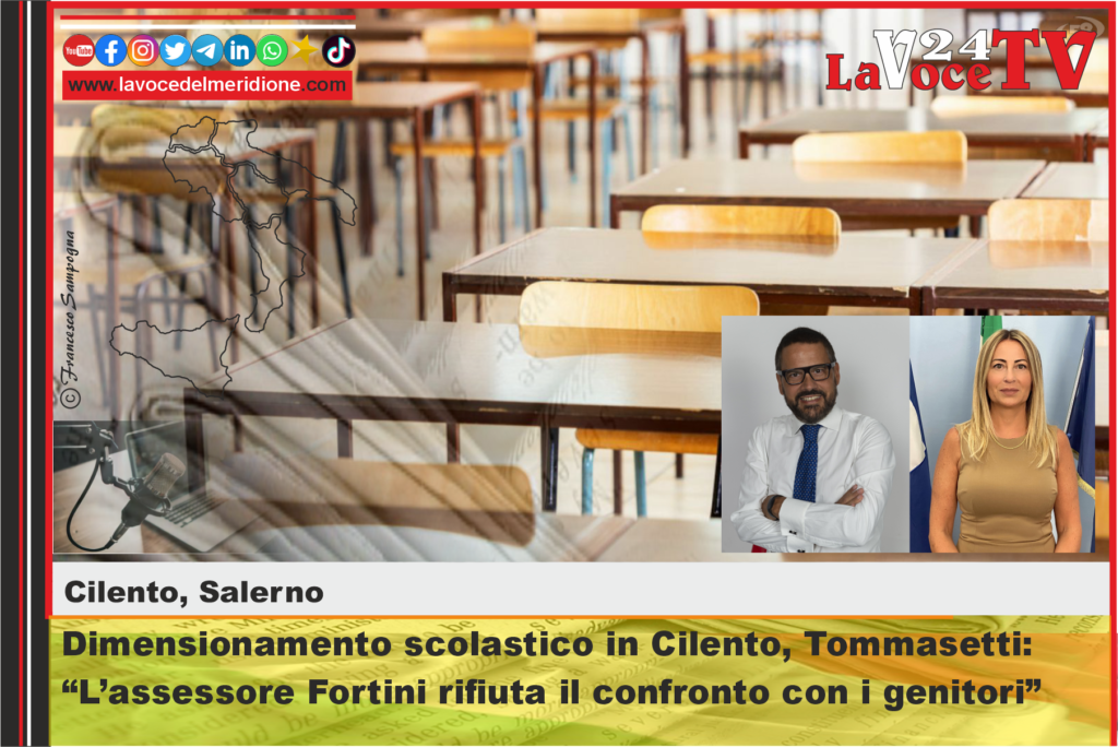 Dimensionamento scolastico in Cilento, Tommasetti L’assessore Fortini rifiuta il confronto con i genitori