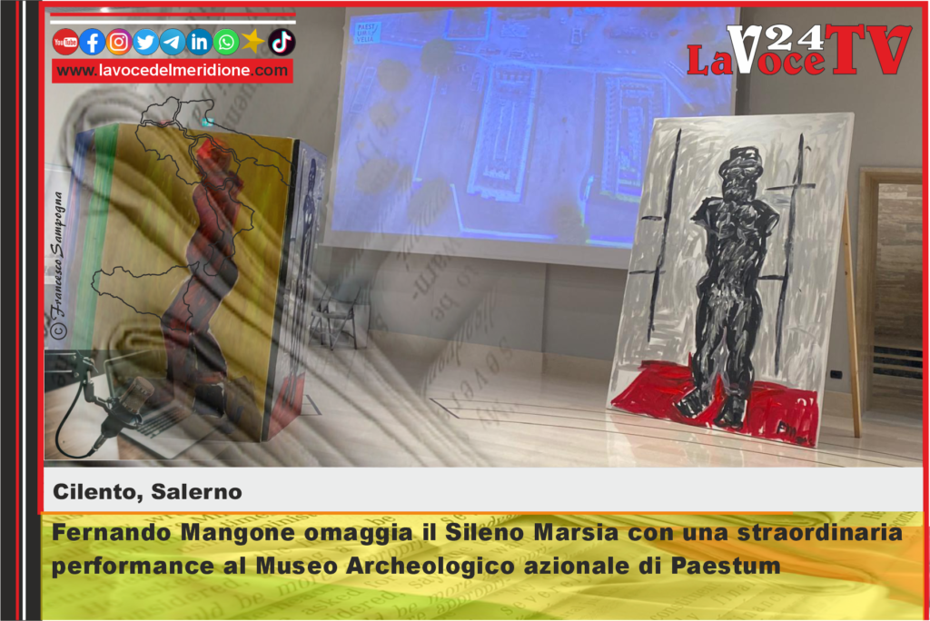 Fernando Mangone omaggia il Sileno Marsia con una straordinaria performance al Museo Archeologico Nazionale di Paestum