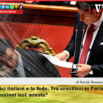 “I politici italiani e la fede. Tra crocifissi in Parlamento e confessioni last minute”