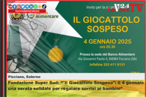 Fondazione Super Sud Il Giocattolo Sospeso il 4 gennaio una serata solidale per regalare sorrisi ai bambini