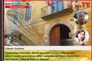 Fondazione Vassallo Dario Vassallo scrive a Elly Schlein alla in merito presidenza della comunità del Parco Nazionale del Cilento, Vallo di Diano e Alburni