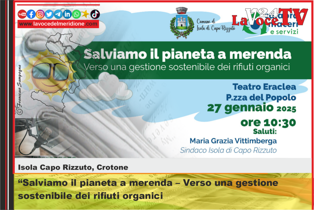 Isola di Capo Rizzuto (Kr) - Salviamo il pianeta a merenda – Verso una gestione sostenibile dei rifiuti organic