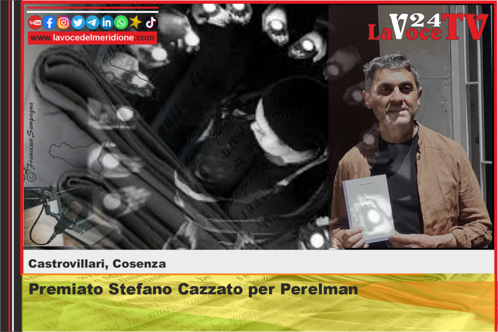 Premiato Stefano Cazzato per Perelman Stefano Cazzato Castrovillari