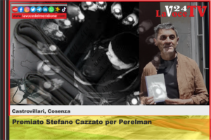 Premiato Stefano Cazzato per Perelman Stefano Cazzato Castrovillari