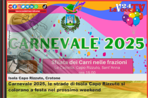 Carnevale 2025, le strade di Isola Capo Rizzuto si colorano a festa nel prossimo weekend