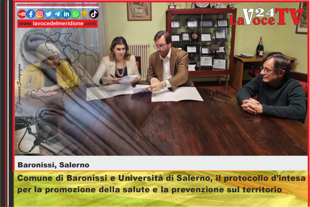 Comune di Baronissi e Università di Salerno, il protocollo d’intesa per la promozione della salute e la prevenzione sul territorio