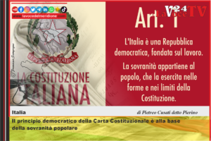 Il principio democratico della Carta Costituzionale è alla base della sovranità popolare