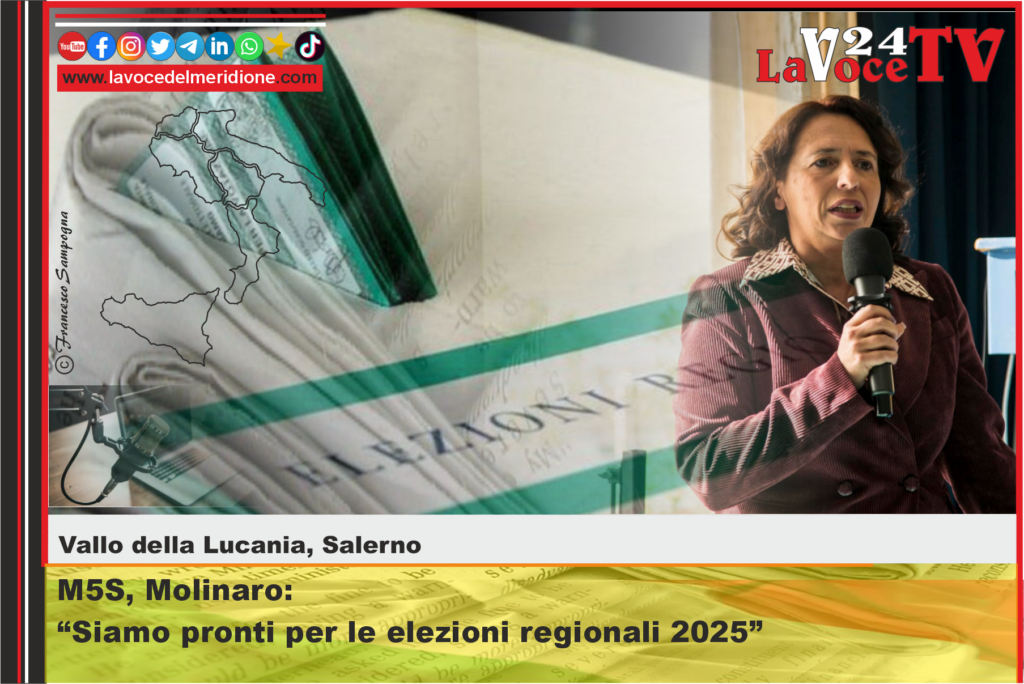 M5S, Molinaro Siamo pronti per le elezioni regionali 2025 - Vallo della Lucania