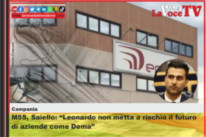 M5S, Saiello Leonardo non metta a rischio il futuro di aziende come Dema