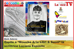 Ospite a Mousike Arte Libri & Suoni la scrittrice Luciana Esposito