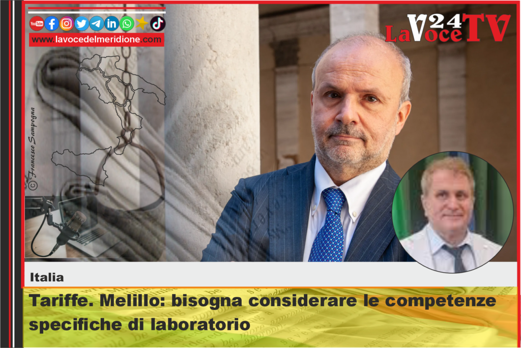 Tariffe. Melillo bisogna considerare le competenze specifiche di laboratorio